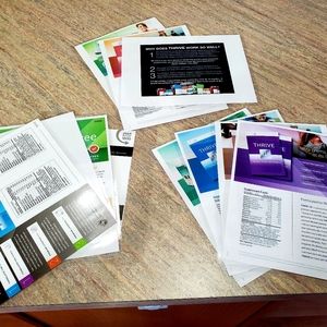 Thrive by level promoter pamphlets laminated